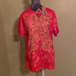 Glitter cheetah boutique shirt